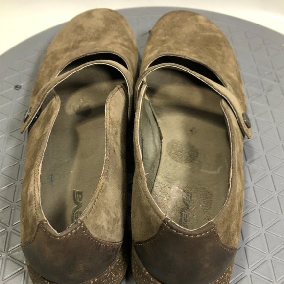 TEVA Mary Jane Shoes Size 7.5 Brown Walking Casual Comfort Snap Button #4028 - Picture 7 of 11